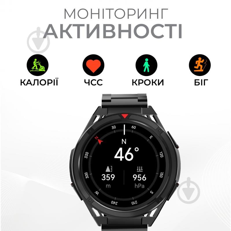 Смарт-годинник HiFuture Active black/yellow (active.black-yellow) - фото 8 Смарт-годинник HiFuture Active black/yellow (active.black-yellow) - фото 8
