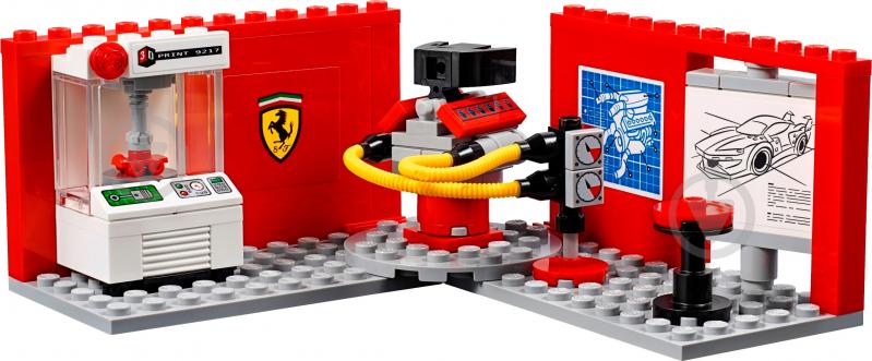 Конструктор LEGO Speed Champions Автомобиль Ferrari FXX K и центр разработки и проектирования 75882 - фото 6