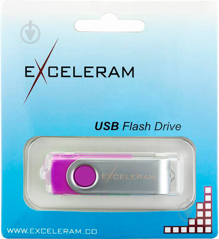 Флеш-пам'ять Exceleram P1 Series 32 ГБ USB 2.0 purple (EXP1U2SIPU32) - фото 6