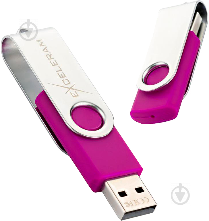 Флеш-пам'ять Exceleram P1 Series 32 ГБ USB 2.0 purple (EXP1U2SIPU32) - фото 4