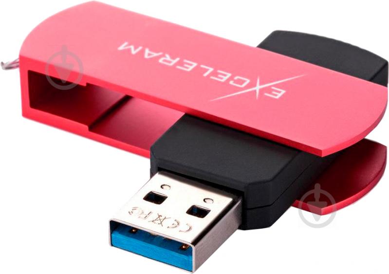 Флеш-пам'ять Exceleram P2 Series 128 ГБ USB 3.1 red (EXP2U3REB128) - фото 3