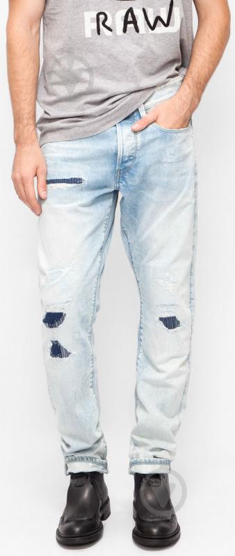 Джинсы G-Star RAW 3301 Tapered 51003,7595-8310 р. 33-34 голубой - фото 1