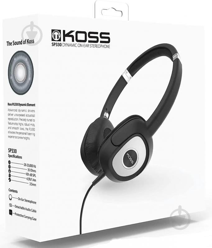 Навушники Koss SP330 On-Ear black (186230.101) - фото 2