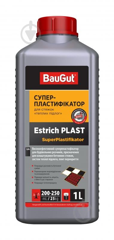 Пластификатор BauGut Estrich Plast 1 л - фото 1