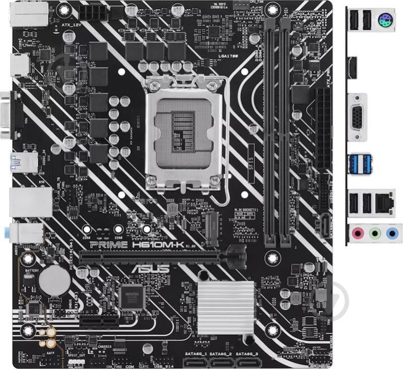 Материнская плата Asus 90MB1GA0-M0EAY0 (LGA1700, Intel H610, micro ATX) - фото 2