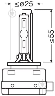 Автолампа ксенонова Osram Xenarc Ultra Life D3S 35 Вт 2 шт.(OS66340ULTDUOBOX) - фото 4