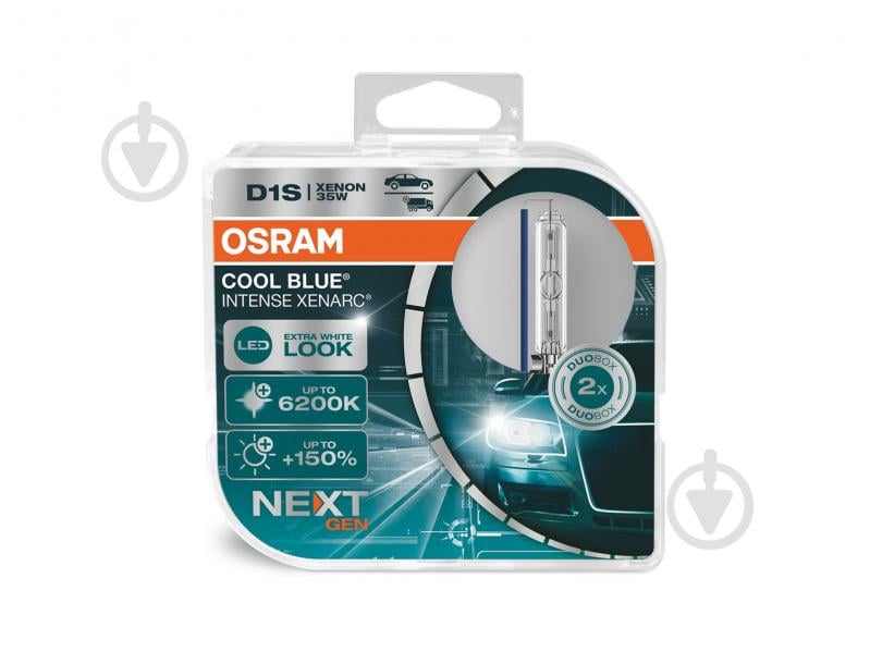 Автолампа ксенонова Osram Cool Blue Intense (Next Gen) D1S 35 Вт 2 шт.(OS66140CBNHCB) - фото 1