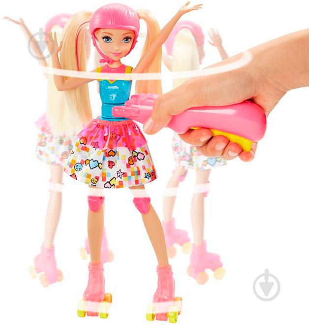 Кукла Barbie Сияющие ролики Виртуальный мир DTW17 - фото 5