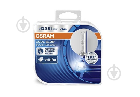 Автолампа ксенонова Osram Cool Blue Boost D2S 35 Вт 2 шт.(OS66240CBBHCB) - фото 1