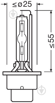 Автолампа ксенонова Osram Xenarc Ultra Life D4S 35 Вт 2 шт.(OS66440ULTDUOBOX) - фото 4