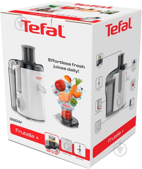 ВИТРИНА! Соковыжималка Tefal ZE370138 Frutelia - фото 5 ВИТРИНА! Соковыжималка Tefal ZE370138 Frutelia - фото 5