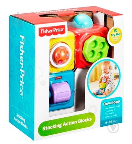 Кубики Fisher Price Яркие DHW15 - фото 7