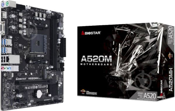 Материнская плата Biostar A520MH_3.0 (Socket AM4, AMD A520, micro ATX) - фото 2