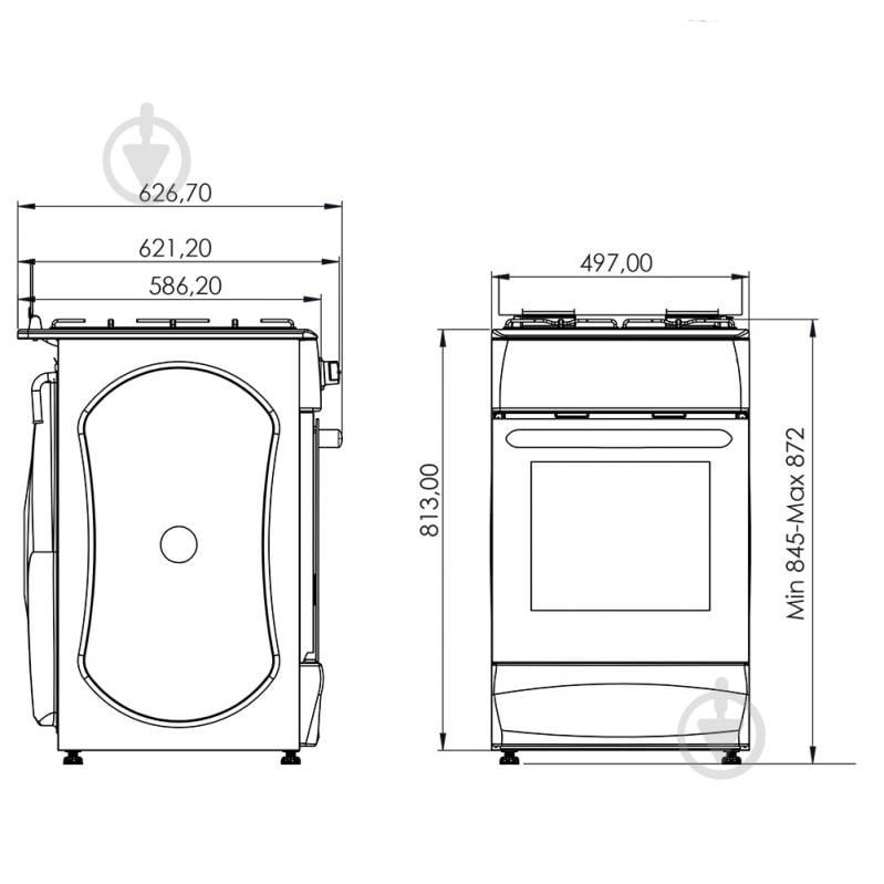 Плита комбінована Grunhelm GF5600W - фото 6