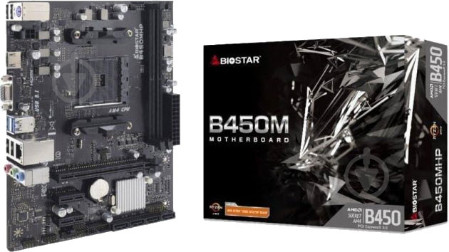 Материнская плата Biostar B450MHP (Socket AM4, AMD B450, micro ATX) - фото 4