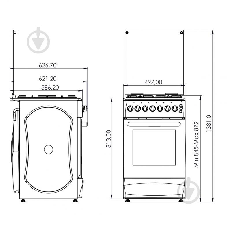 Плита комбінована Grunhelm GFM5611W - фото 4