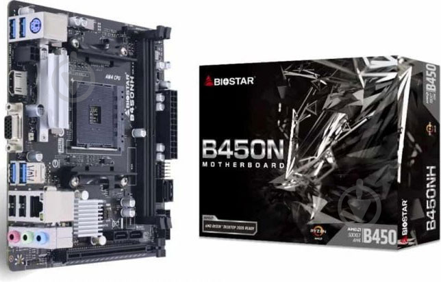 Материнская плата Biostar B450NH (Socket AM4, AMD B450, mini ITX) - фото 5