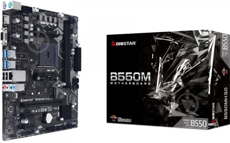 Материнська плата Biostar B550MH_3.0 (Socket AM4, AMD B550, micro ATX) - фото 3