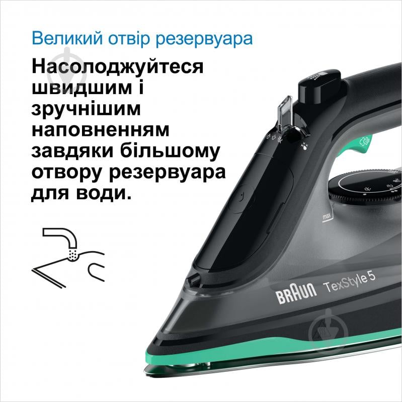 ВІТРИНА! Праска Braun SI5277GR TexStyle 5 - фото 2 ВІТРИНА! Праска Braun SI5277GR TexStyle 5 - фото 2