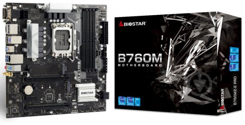 Материнська плата Biostar B760MZ-E_PRO (Socket 1700, Intel B760, micro ATX) - фото 4