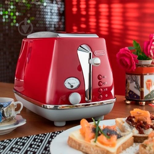 ВИТРИНА! Тостер Delonghi CTOC2103.R красный - фото 6