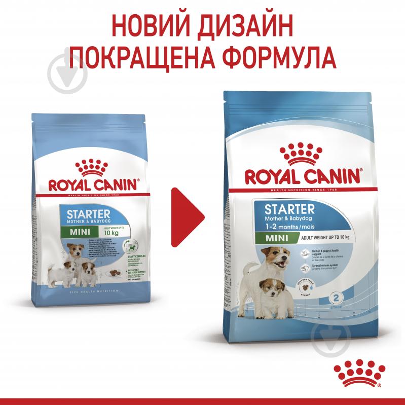 Корм сухий для дорослих собак для малих порід Royal Canin MINI STARTER 1 кг (свійська птиця, рис, кукурудза) 1 кг - фото 2