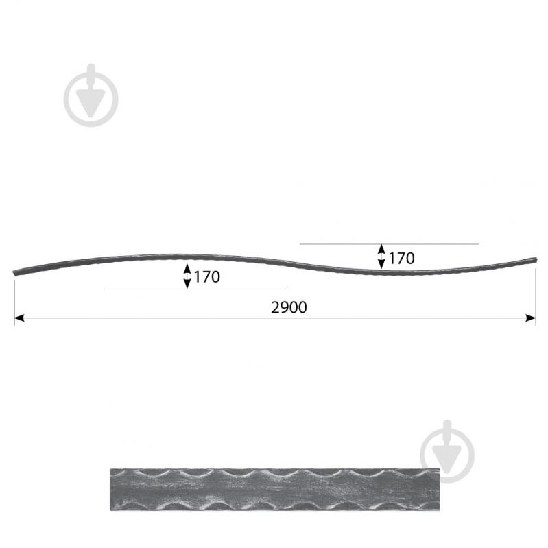 Дуга кована Артдеко 65.111 170х2900х25х4 мм - фото 2