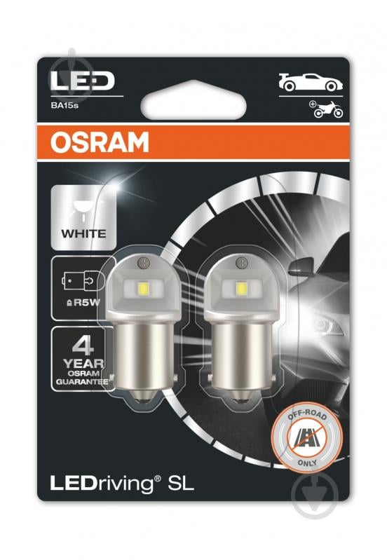 Автолампа світлодіодна Osram LEDriving SL R5W 0,5 Вт 2 шт.(OS5007DWP02B) - фото 1