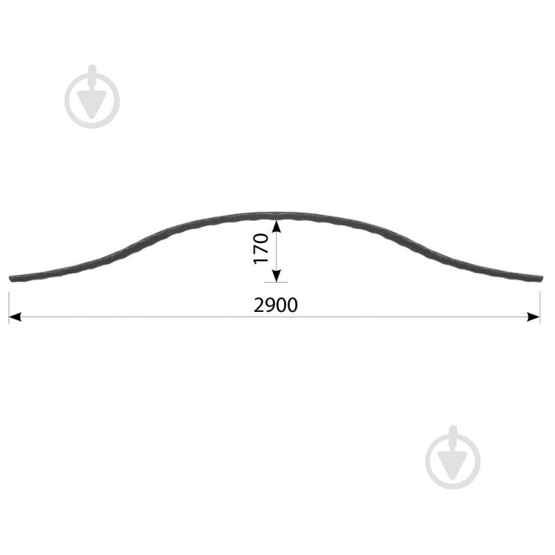 Дуга кована Артдеко 65.103 270х1350х40х25 мм - фото 2