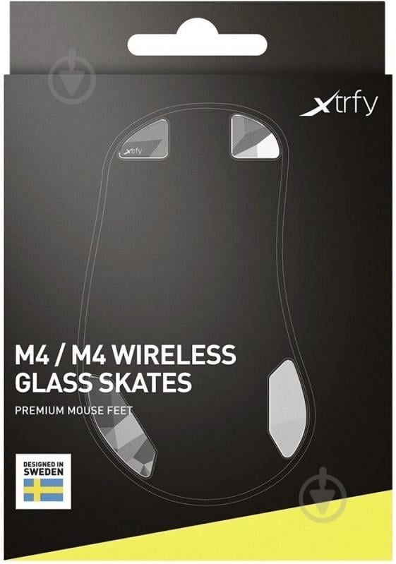 Набор Xtrfy Стеклянные глайды для мыши Xtrfy M4/M4 WL Litus white (SK-GL-M4-WHITE) - фото 3