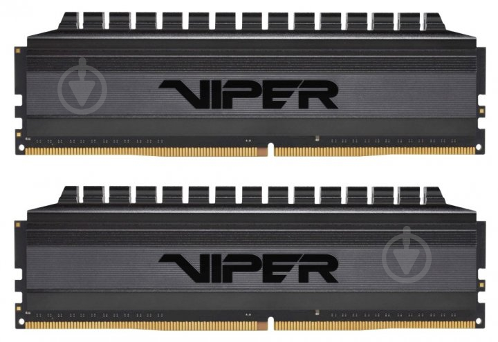 Оперативна пам'ять Patriot DDR4 SDRAM 16 GB (2x8GB) 4133 MHz (PVB416G413C8K) Viper 4 Blackout Series - фото 1