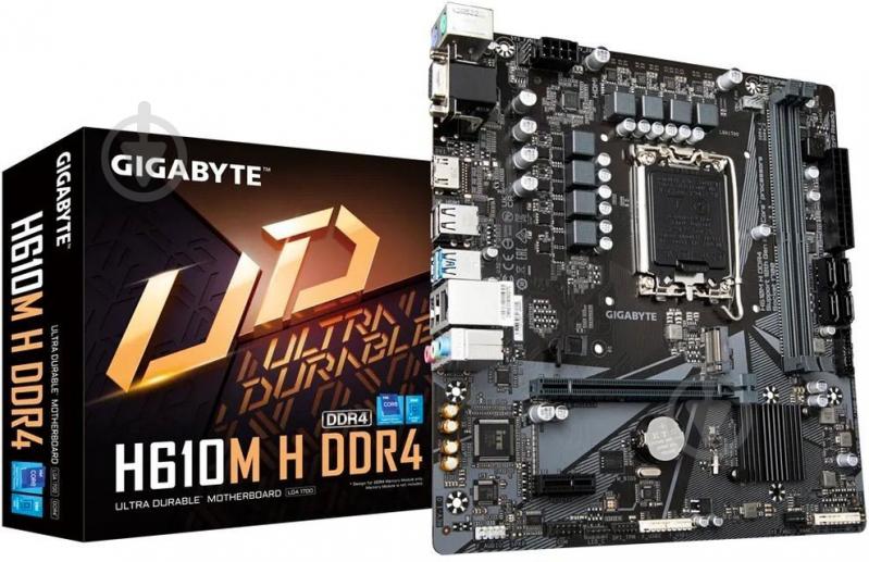 Материнская плата Gigabyte H610M_H (Socket 1700, Intel H610, micro ATX) - фото 4