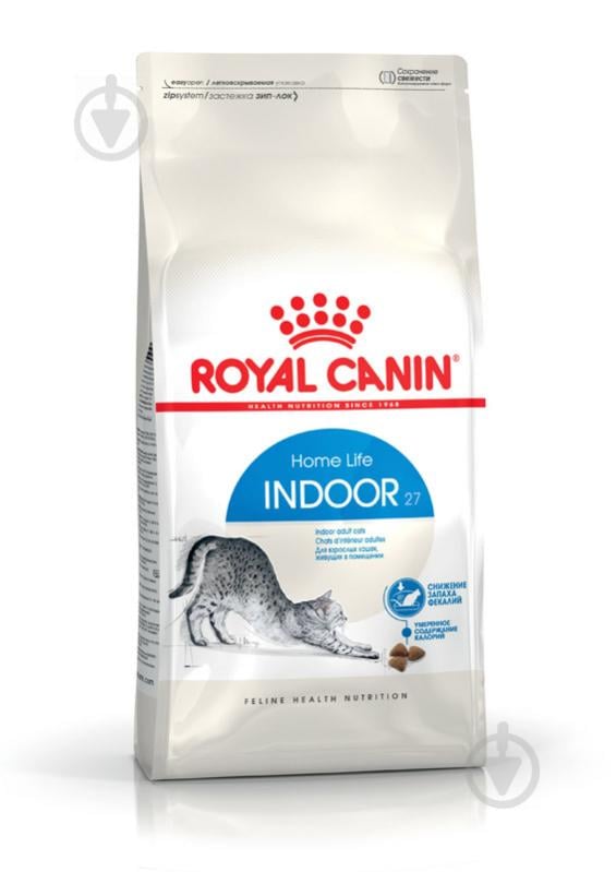 Корм сухий для домашніх котів від 12 місяців до 7 років, які живуть у приміщенні Royal Canin Indoor птах, пшениця 2 кг - фото 1