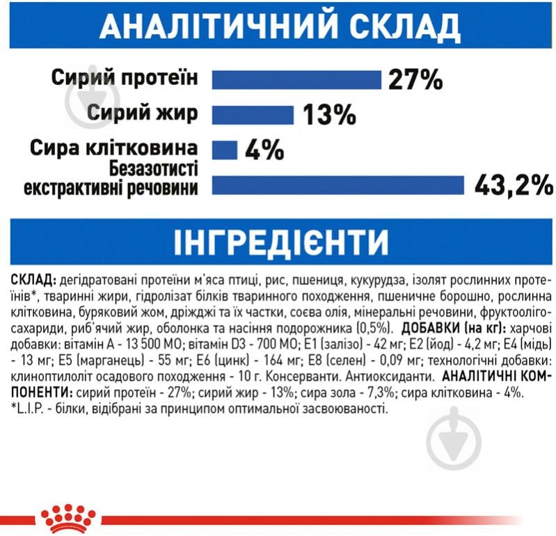 Корм сухий для домашніх котів від 12 місяців до 7 років, які живуть у приміщенні Royal Canin Indoor птах, пшениця 2 кг - фото 8