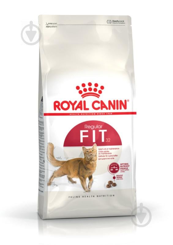 Корм сухий для домашніх та вуличних кішок Royal Canin Fit 32 свійська птиця, рис 2 кг - фото 1