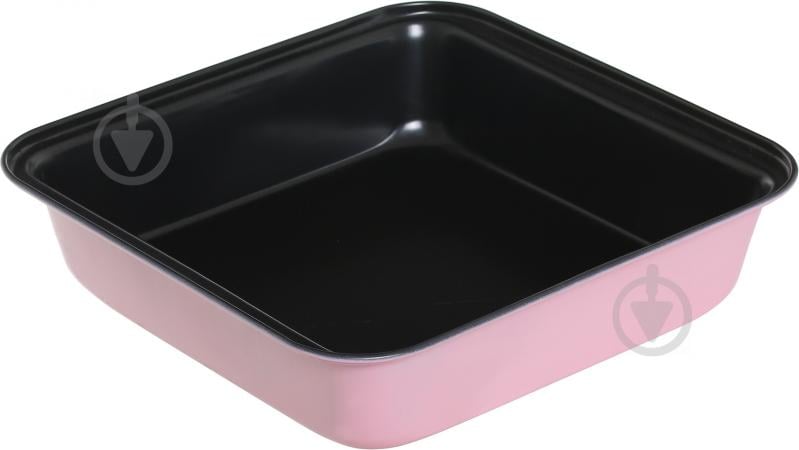 Форма для выпечки Fackelmann Black-pink 23x23x5,3 см - фото 1