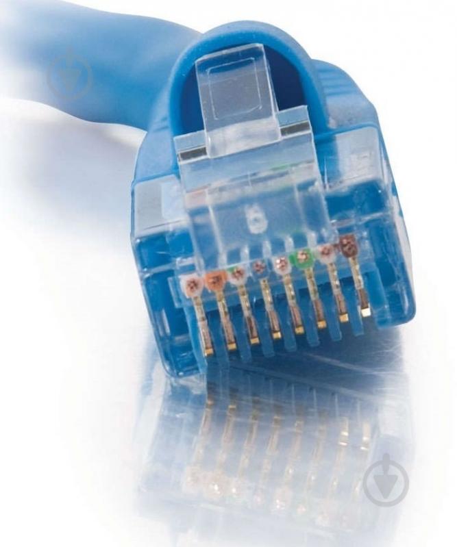 Патч-корд C2G Cat5e 0,5 м синій - фото 2