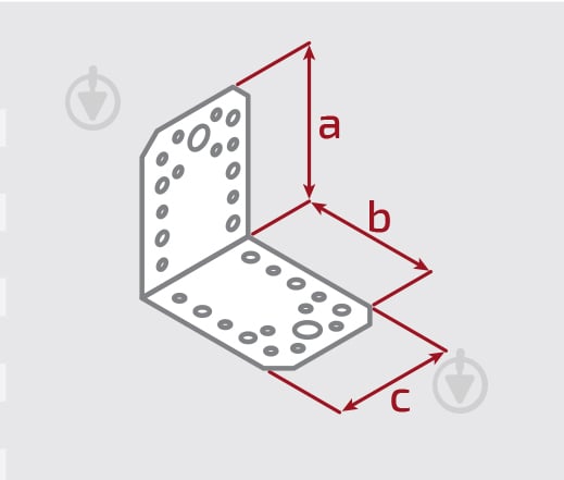 Кутник перфорований Profstal асиметричний 150x50x35 мм 1,8 мм - фото 2