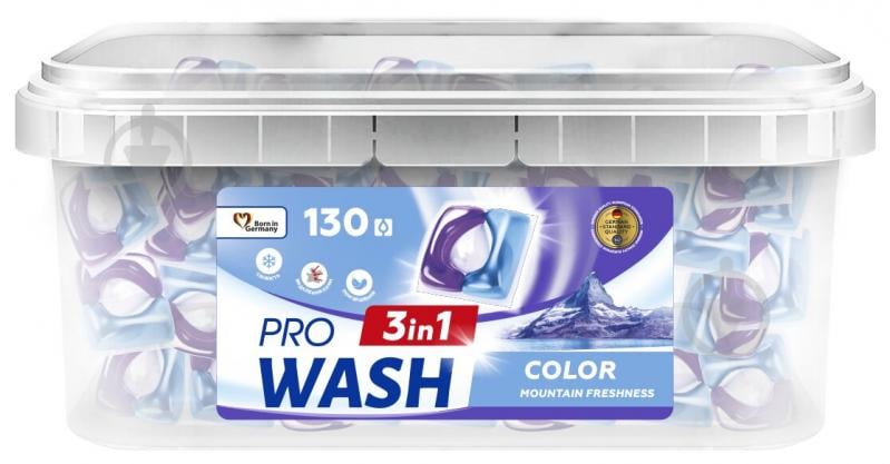 Капсули для машинного прання Pro Wash Гірська свіжість 130 шт. - фото 1