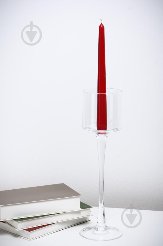 Свічник скляний 15-807A 9.5х33 см Wrzesniak Glassworks - фото 3