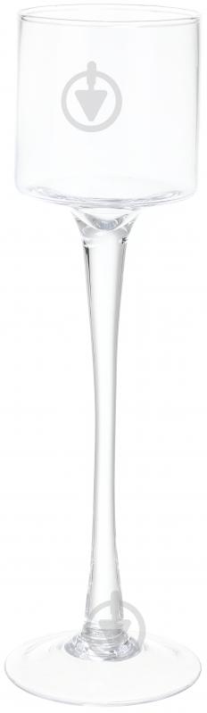Свічник скляний 15-807A 9.5х33 см Wrzesniak Glassworks - фото 1