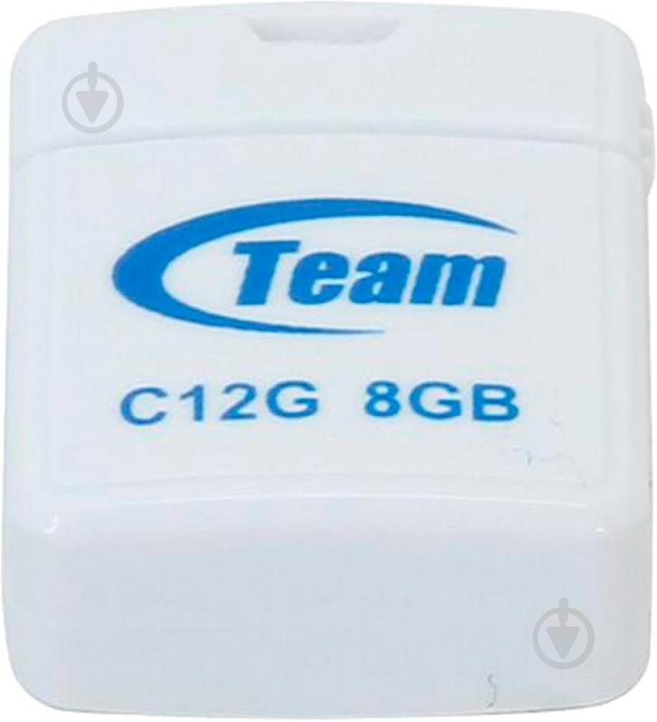 Флеш-память USB Team C12G 8 ГБ USB 2.0 white (TC12G8GW01) - фото 1