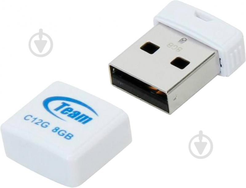 Флеш-память USB Team C12G 8 ГБ USB 2.0 white (TC12G8GW01) - фото 3