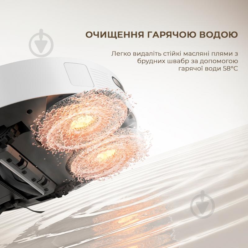 Робот-пылесос моющий DREAME L10s PRO Ultra Heat (RLL82CE) white - фото 6