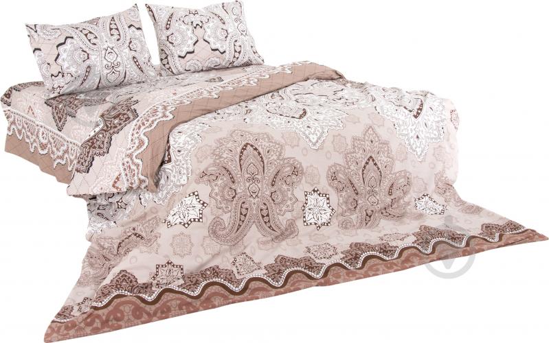 Комплект постельного белья Вензель 1,5 бежевый Ibodo - фото 1