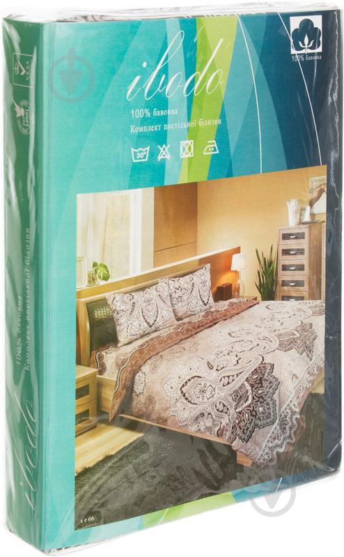 Комплект постельного белья Вензель 1,5 бежевый Ibodo - фото 3