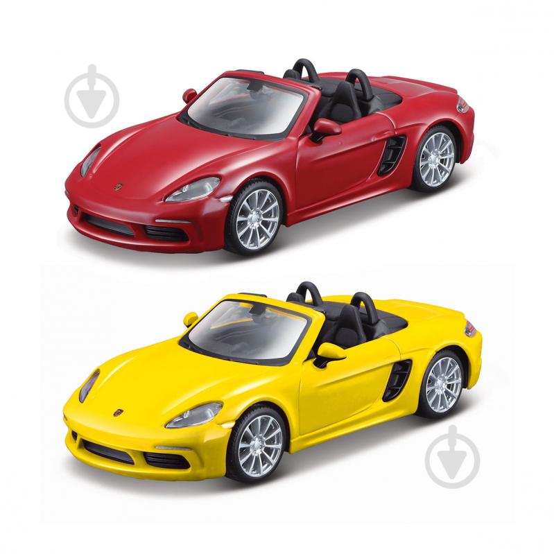 Автомодель Bburago Porsche 718 Boxster 1:32 18-43049 - фото 1