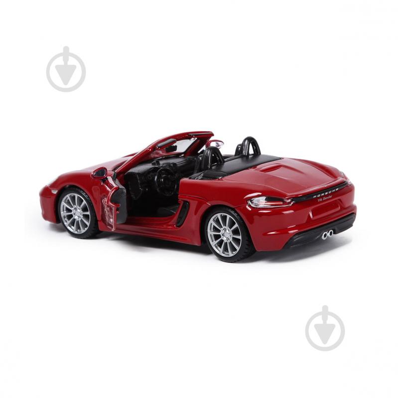 Автомодель Bburago Porsche 718 Boxster 1:32 18-43049 - фото 4