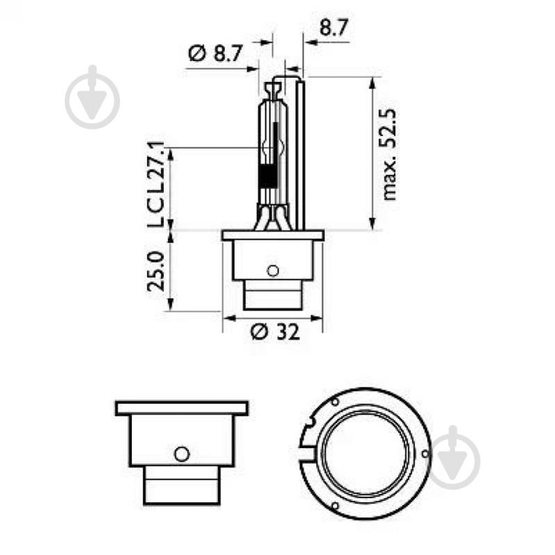 Автолампа ксеноновая Philips Xenon WhiteVision gen2 D2R 35 Вт 1 шт.(85126WHV2S1) - фото 1