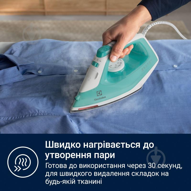 ВИТРИНА! Утюг Electrolux Care 500 Iron E5SI2-2AM (910003910) Aqua Mint - фото 6 ВИТРИНА! Утюг Electrolux Care 500 Iron E5SI2-2AM (910003910) Aqua Mint - фото 6